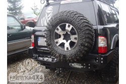 ZDERZAK TYŁ Z PŁYTĄ POD WYCIĄGARKĘ NISSAN PATROL Y61