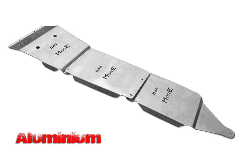 Zestaw aluminiowych osłon podwozia MorE 4x4 - Nissan Navara D40 / Pathfinder R51 05-10