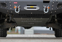 Zestaw aluminiowych osłon podwozia Toyota Land Cruiser J100, Lexus LX 470 Diesel - do zderzaka Z028