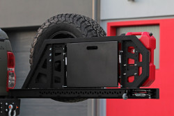 Wheel carrier and canister mount for bumpers MorE 4x4
