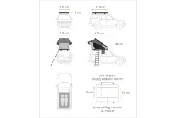 Namiot dachowy OFFLANDER TRIANGLE TOMAHAK 2.1