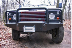 Zderzak INDO pod wyciągarkę 12000 lbs z rurami ochronnymi - LR Defender 90, 110, 130